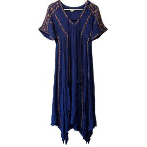 Oddi Dress Handkerchief Style Women’s Boho‎ Tribal Aztec Flowy Size Small